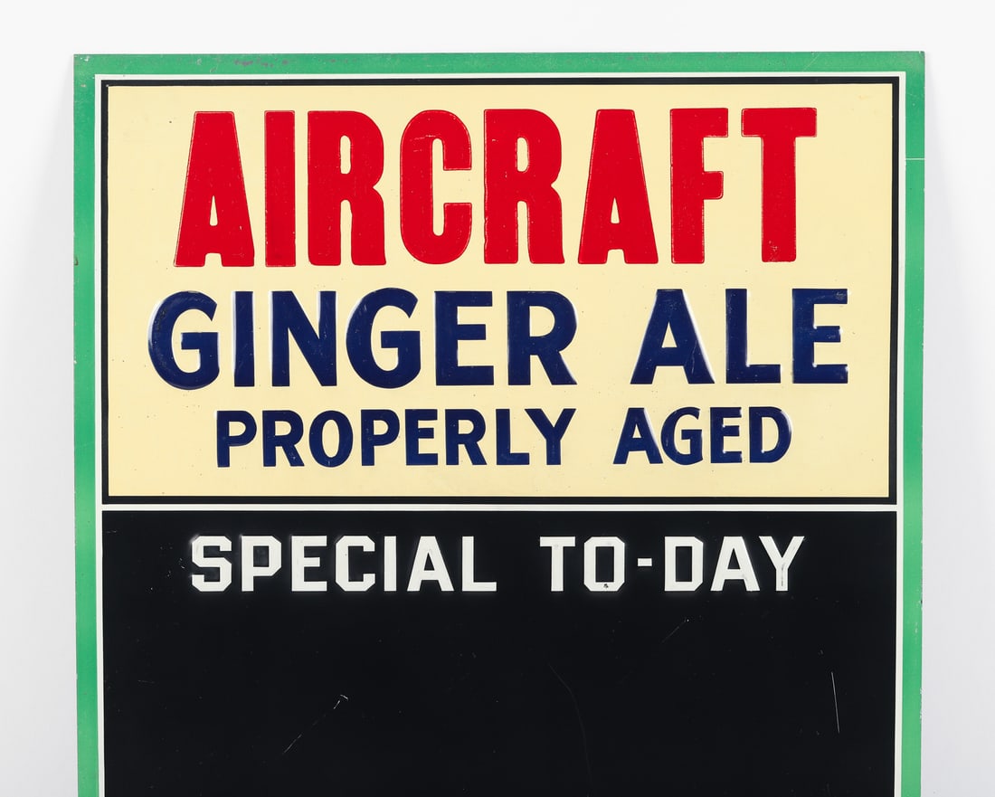 Aircraft Ginger Ale Menu Board - 3