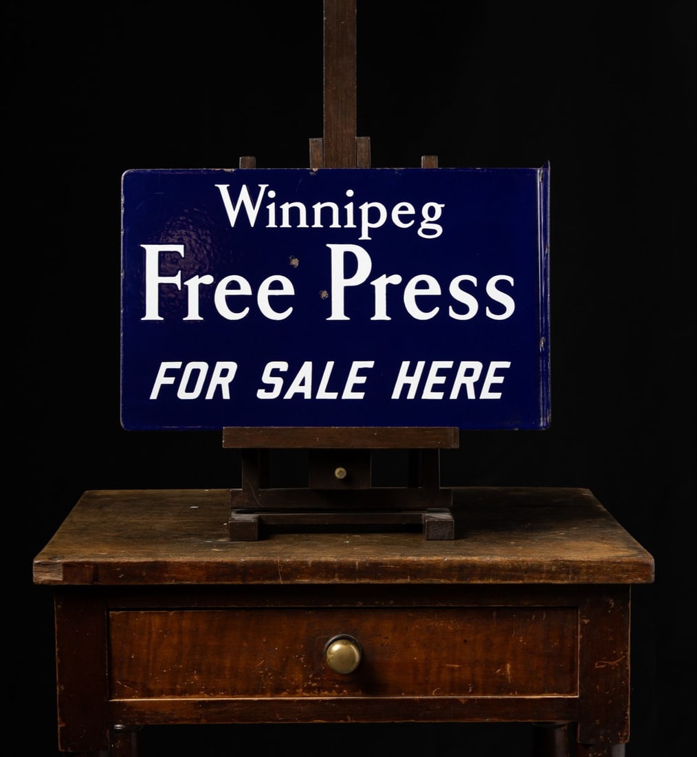 Winnipeg Free Press Flange Sign - 2
