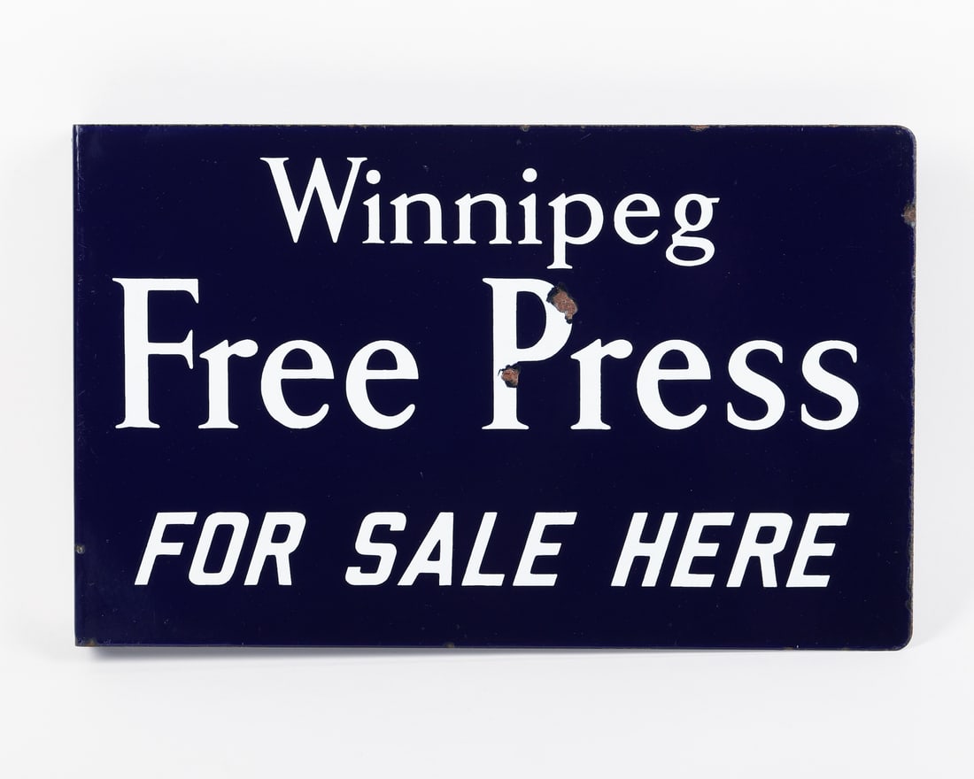 Winnipeg Free Press Flange Sign - 3