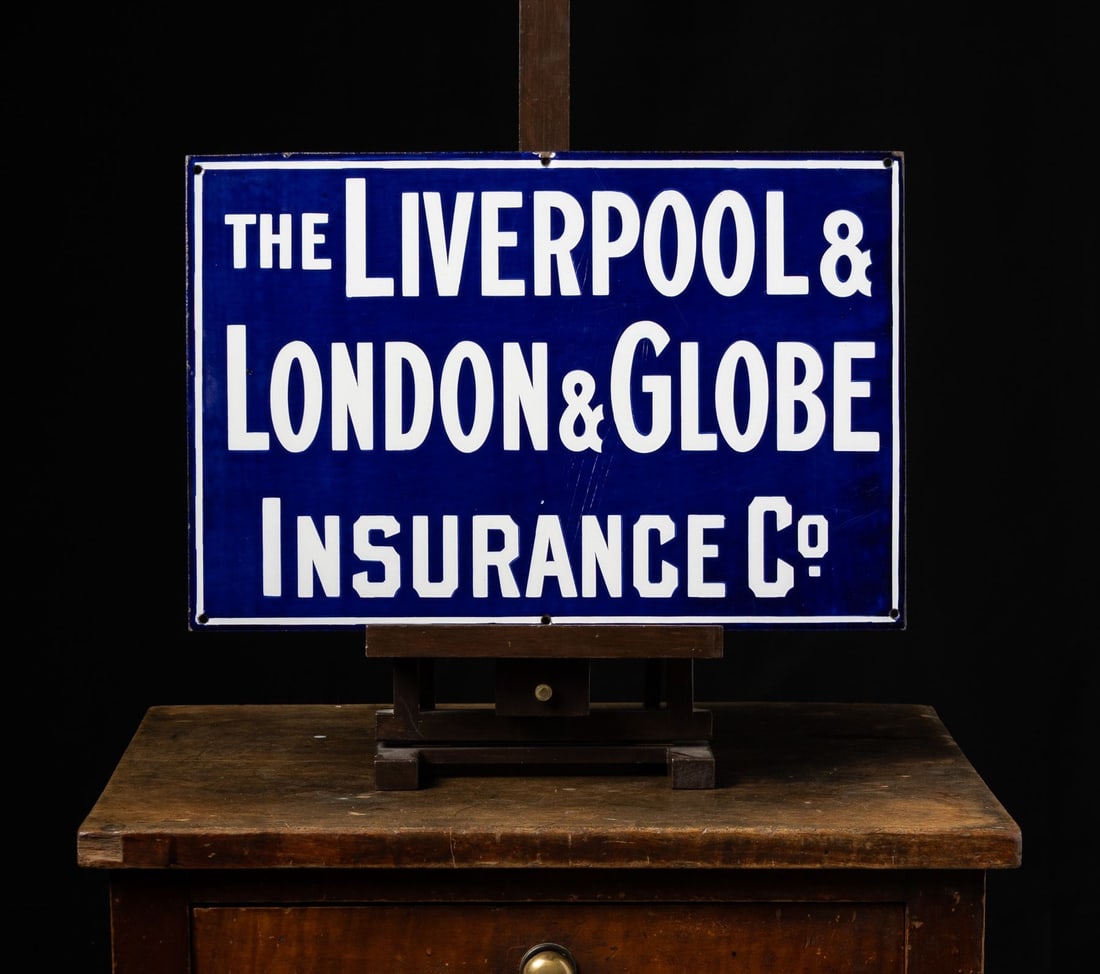 Liverpool & London & Globe Insurance Co. Sign - 2
