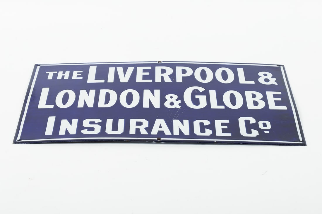Liverpool & London & Globe Insurance Co. Sign - 5