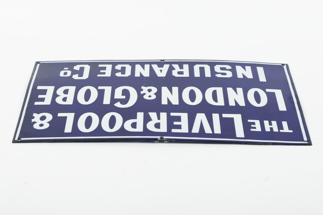 Liverpool & London & Globe Insurance Co. Sign - 6