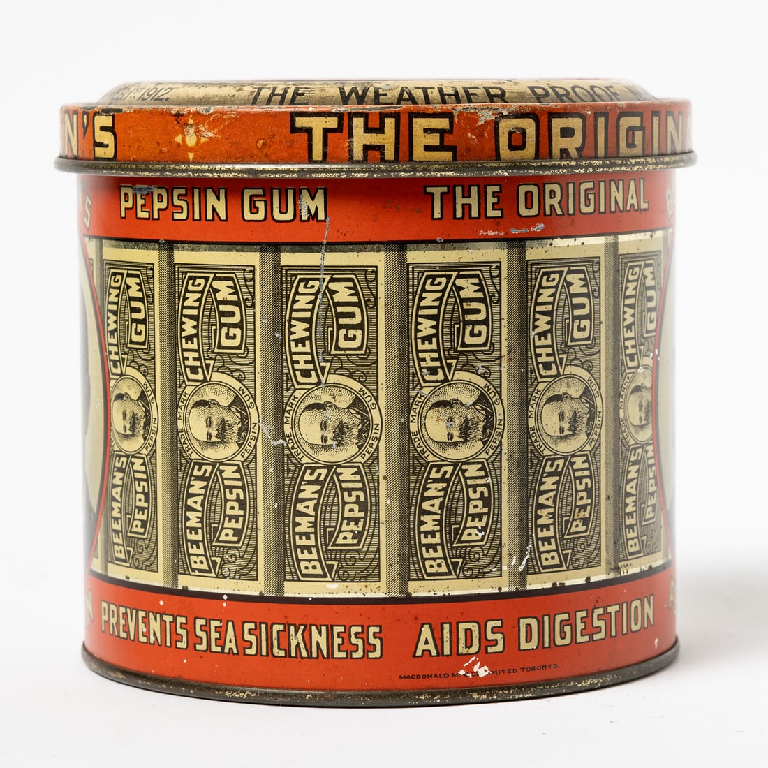 Beeman's Pepsin Gum Tin - 3