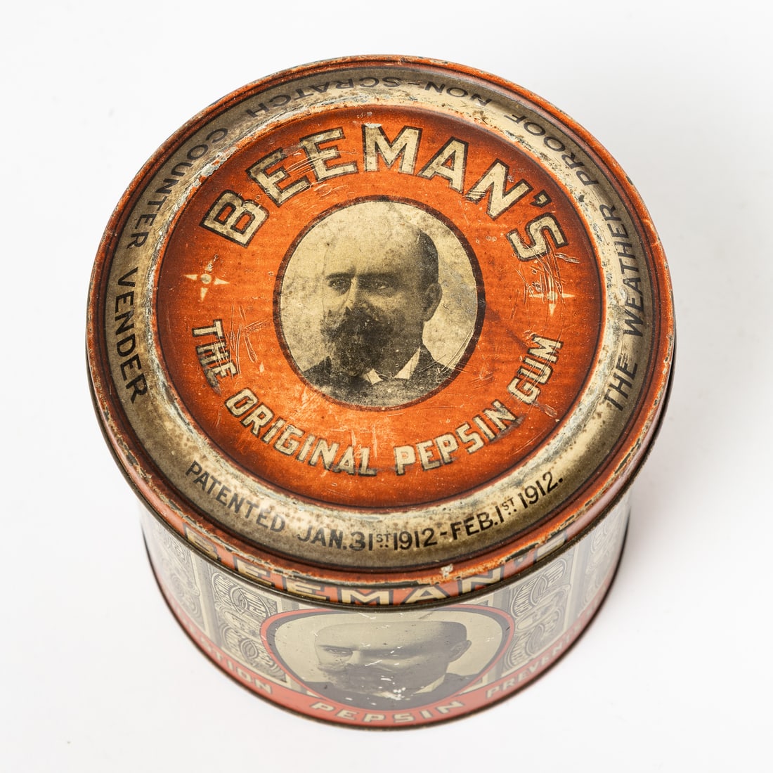 Beeman's Pepsin Gum Tin - 6