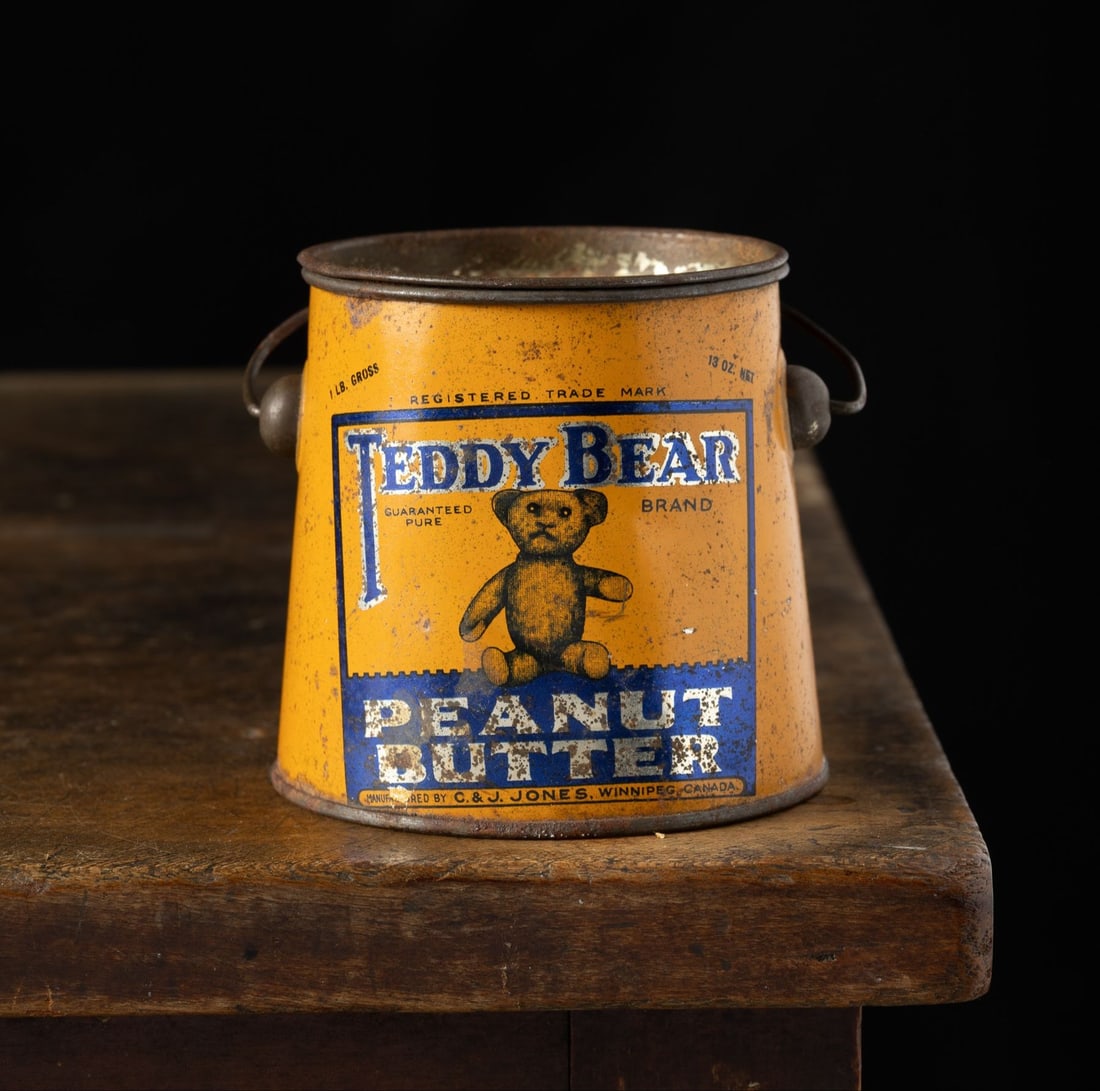 Teddy Bear 1 lb. Peanut Butter Tin - 2