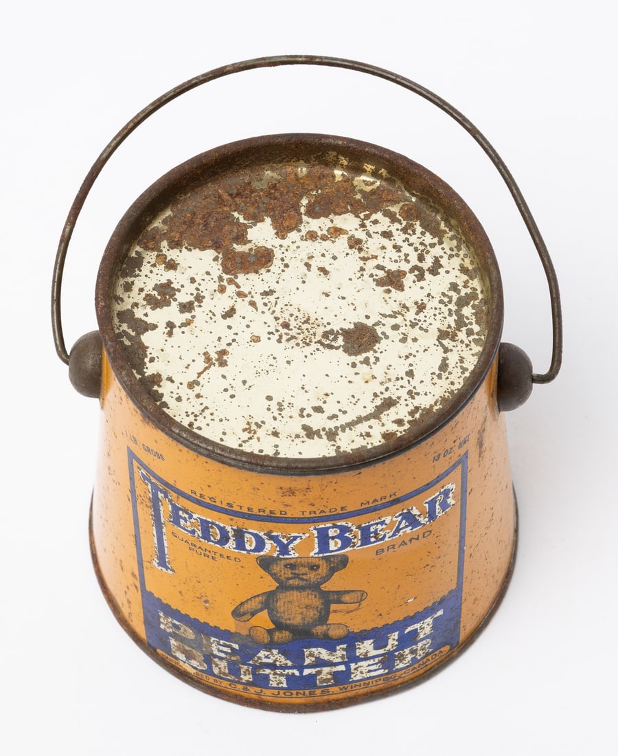 Teddy Bear 1 lb. Peanut Butter Tin - 4