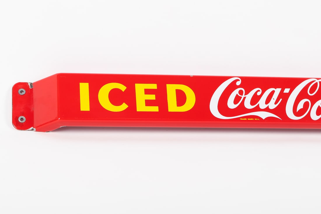 Coca-Cola Iced Here Door Push Bar - 3