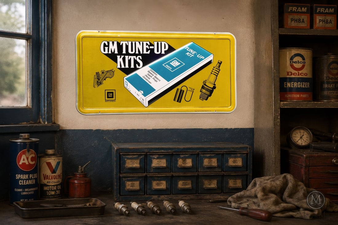 General Motors Parts Tune-Up Kits Sign - 3