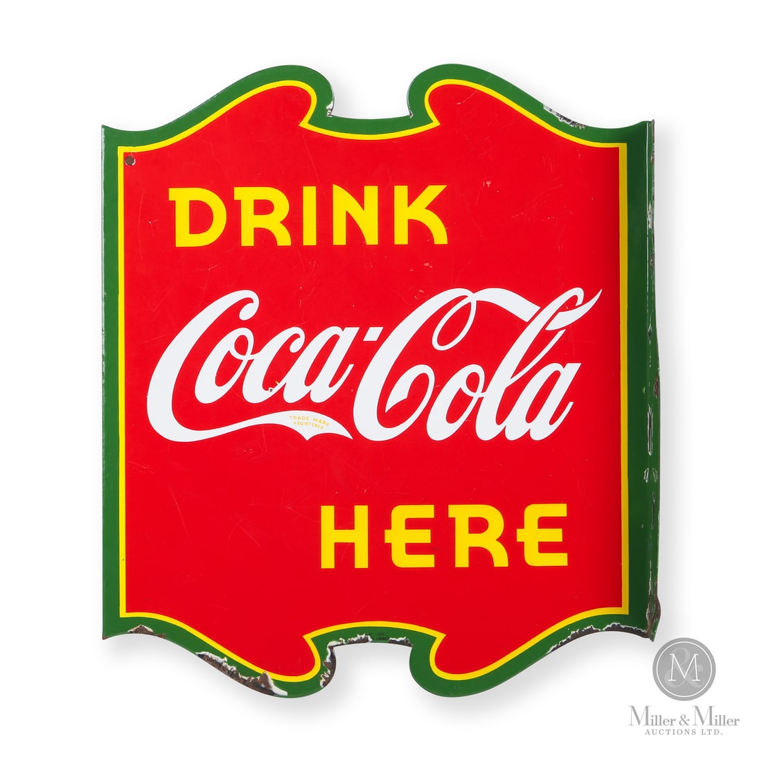 Coca-Cola Drink Here Flange Sign (1 of 6)