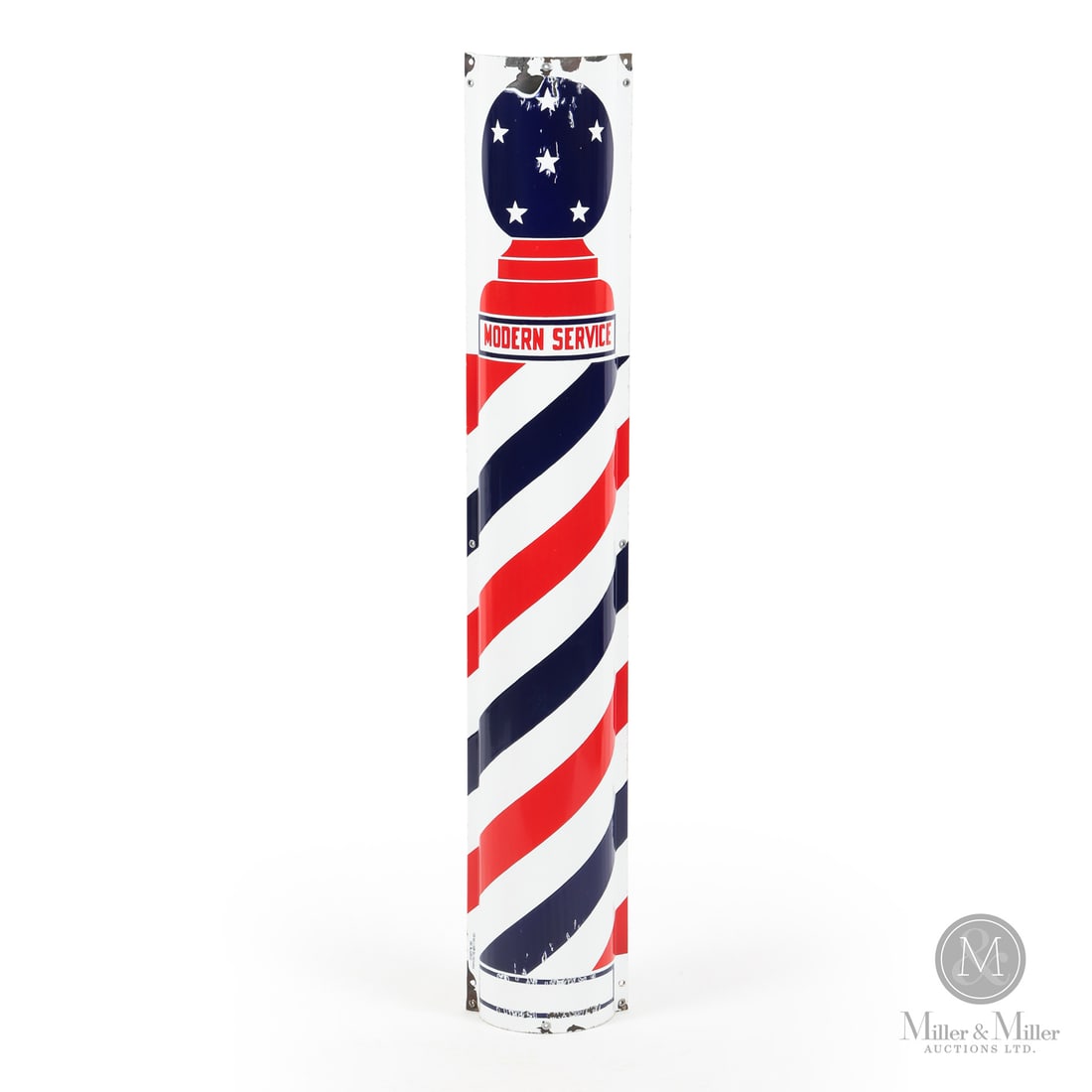 Modern Service Barber Pole Sign (1 of 6)