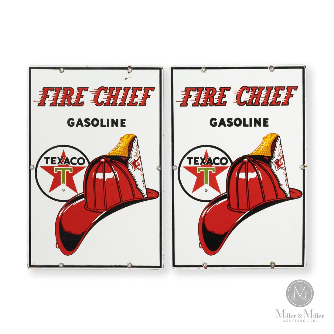 Texaco Fire Chief Gasoline Pump 1965 Sign Set (1 of 7)