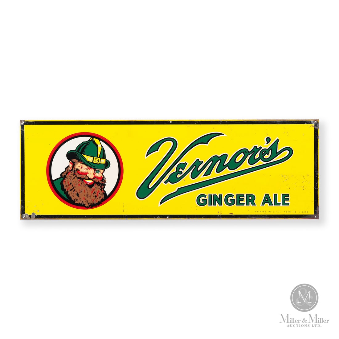 Vernor's Ginger Ale Door Kick Sign (1 of 8)