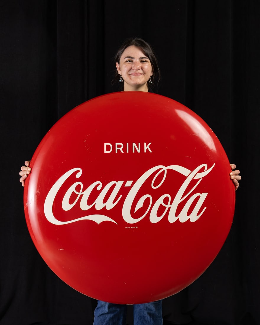 Coca-Cola 3' Button Sign - 8