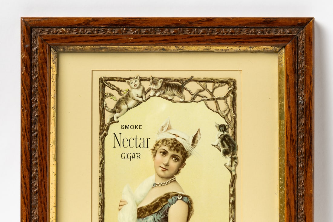 Nectar Cigar Cat Theme Advertisement - 2