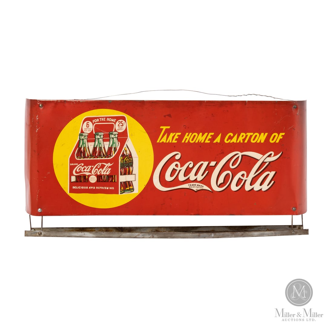 Coca-Cola Grocery Bag Holder Hanging Sign (1 of 7)