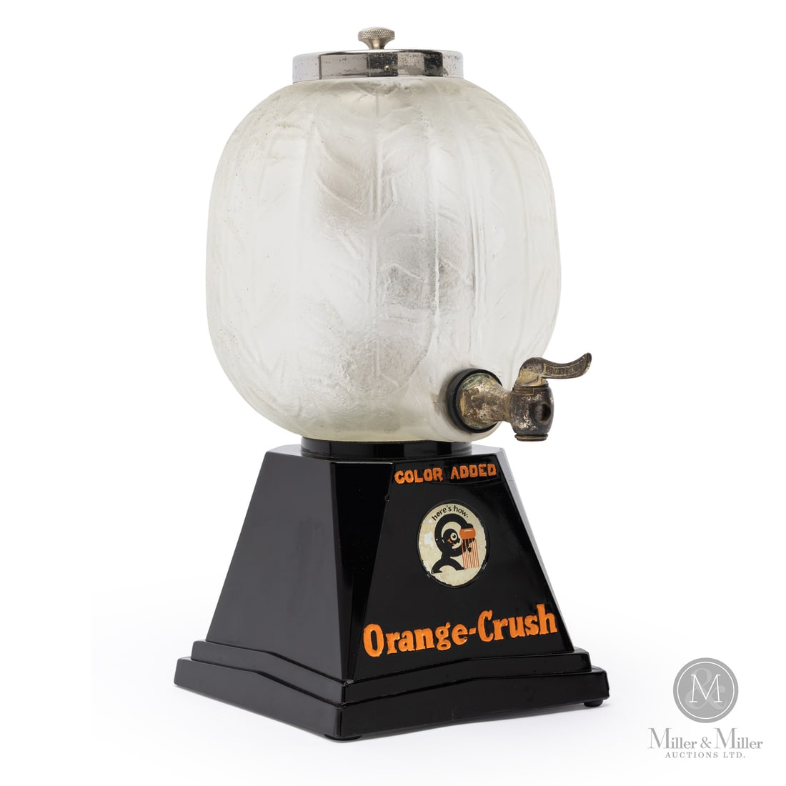Art Deco Orange Crush Countertop Dispenser (1 of 8)