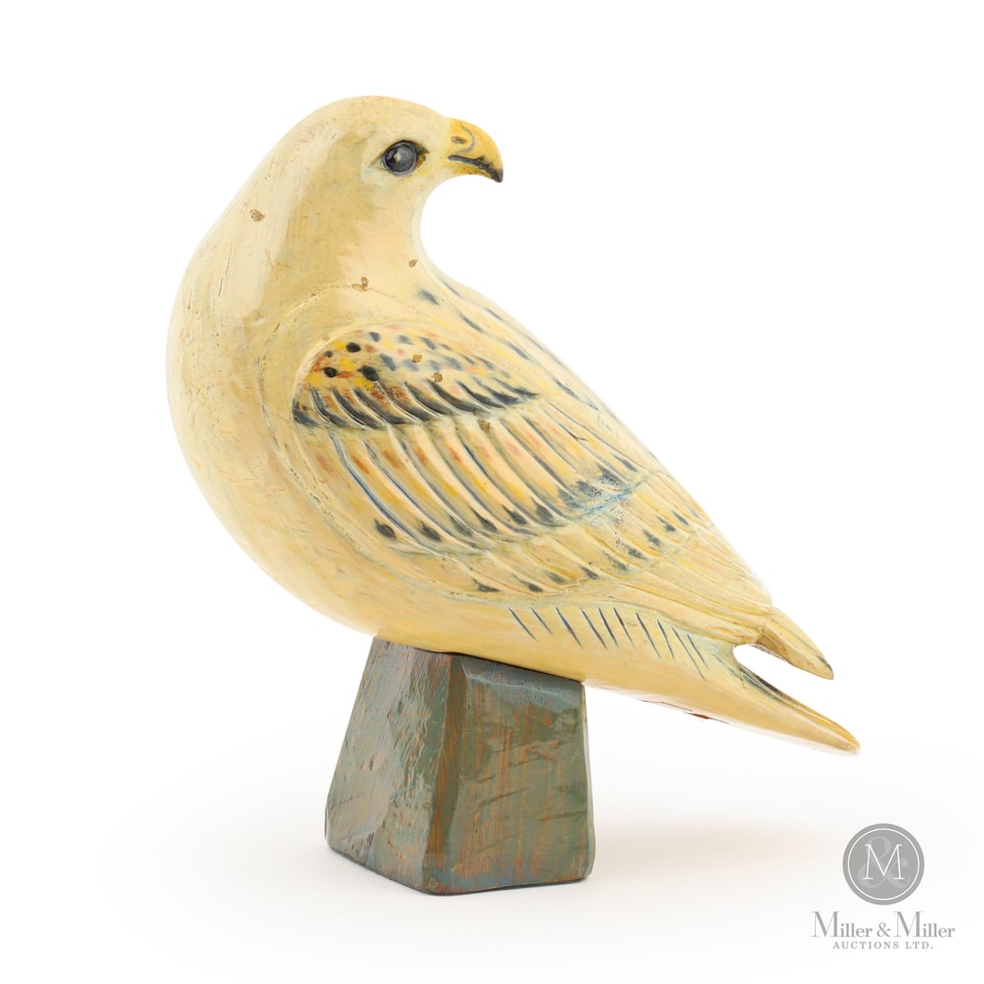 Yvon Coté Quail: Grande-Vallée, Québec. C. 1980. Painted, carved wood. Coté gives this quail a compact, rounded form, capturing the distinctive profile and quiet character of the ground-dwelling bird. Its warm crea
