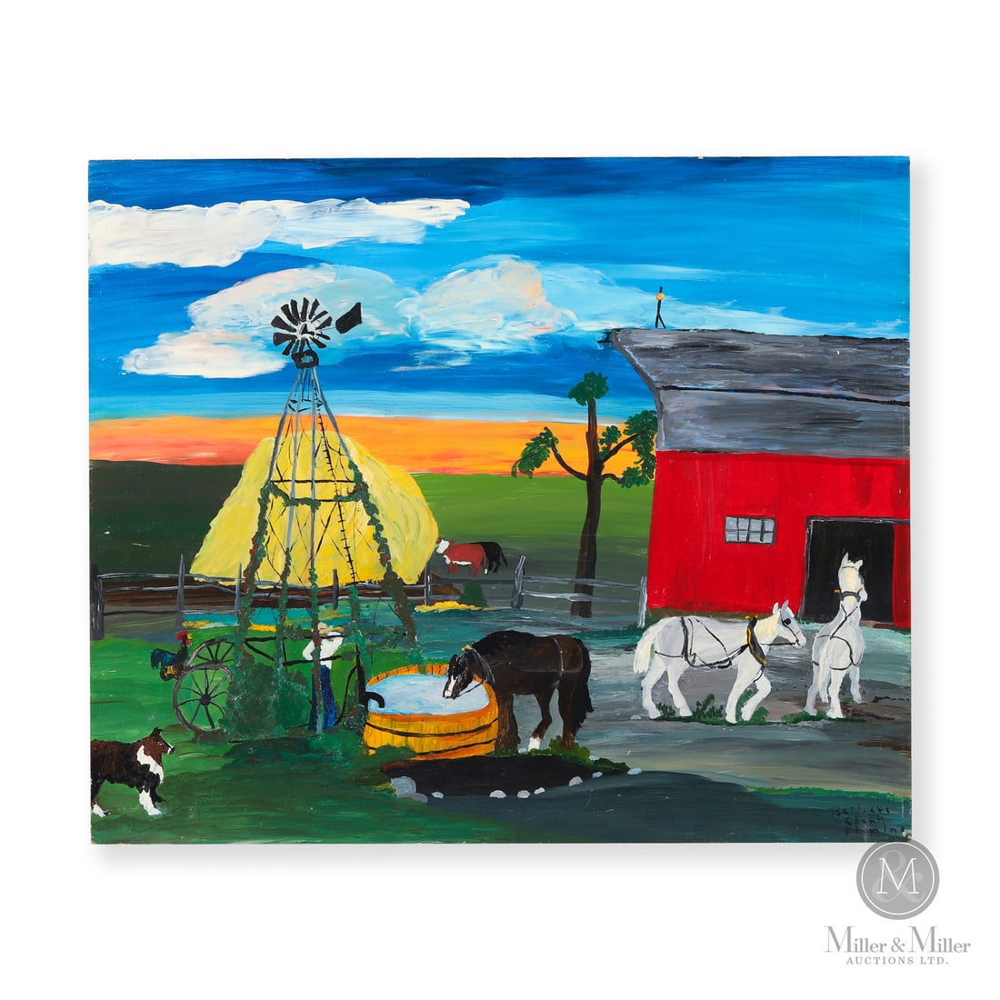 Barbara Clark Fleming Barn and Horses (1 of 7)