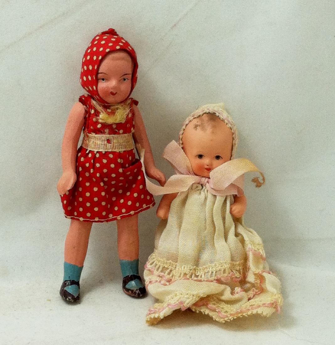Lot 2 Small 30's era BisqueDolls (1 of 6)