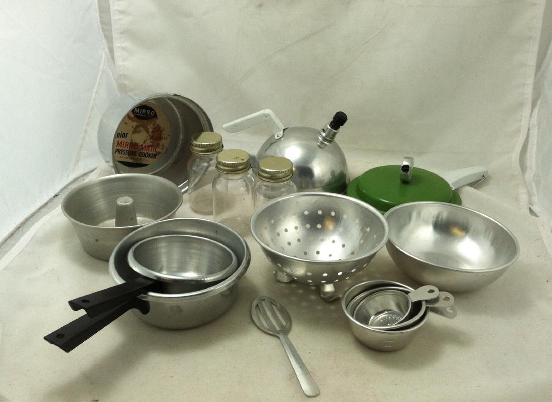 10 Pc Lot Mini "Mirro Jr."Cooking Set (1 of 6)