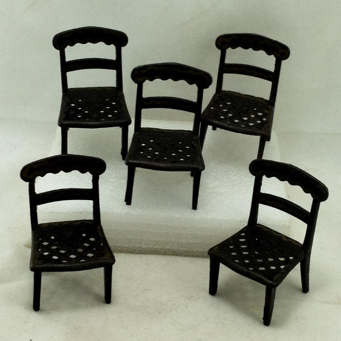 7 pc. Old Metal Old Doll Furniture Lot (1 of 6)