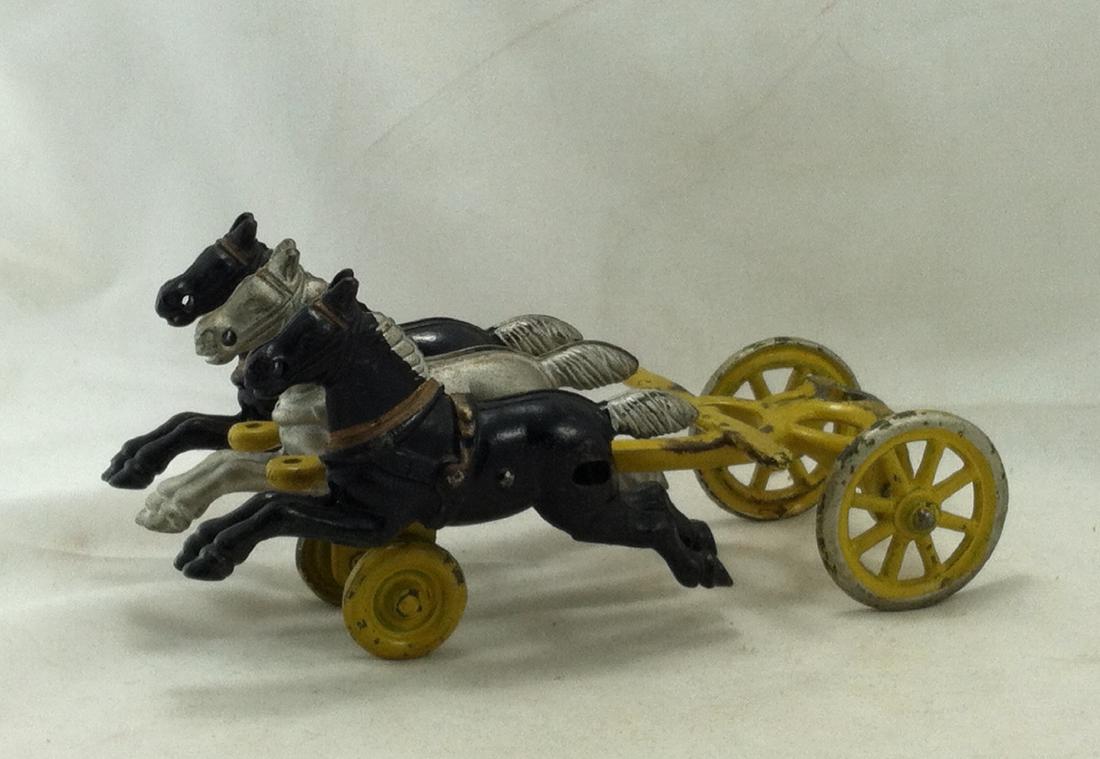 Cast Iron 3 Horse Team Kenton 1920's (1 of 10)