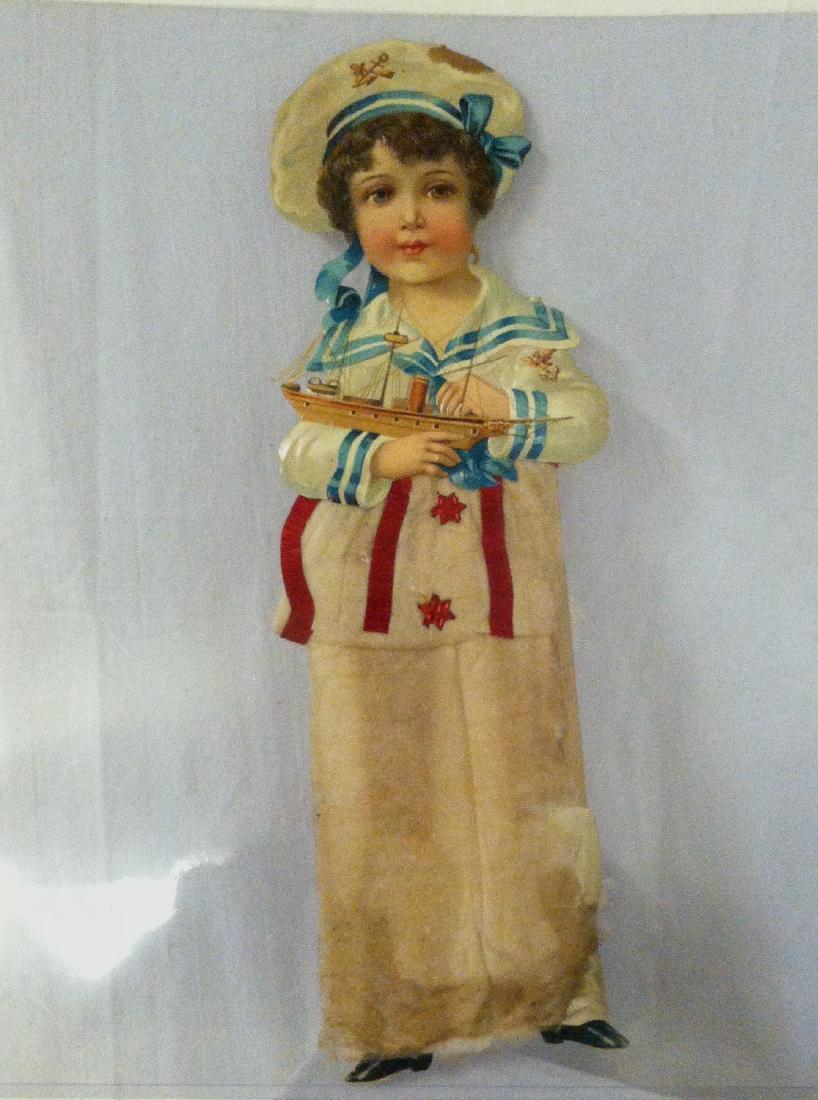 2 Vict era Die Cuts Figures w/ Wool Batting (1 of 10)