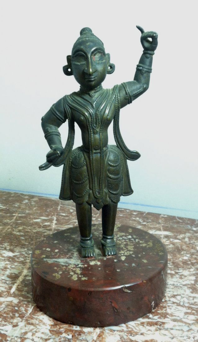 Bronze Thai Figure on Rouge Marble Base (1 of 10)
