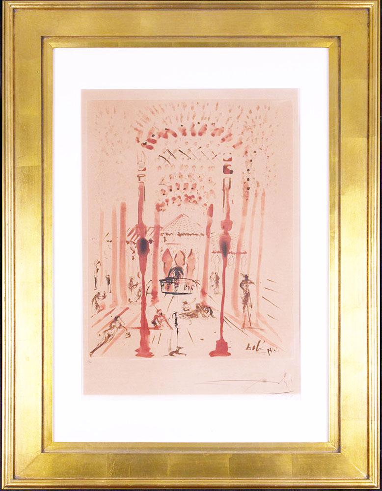 Salvador Dali  "Alhambra" Pencil Signed Limited Edition (1 of 2)