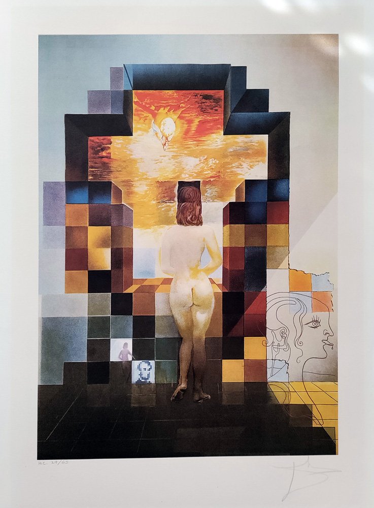 Salvador Dali "Lincoln in Dalivision" Pencil Signed from the original Limited Edition (1 of 7)