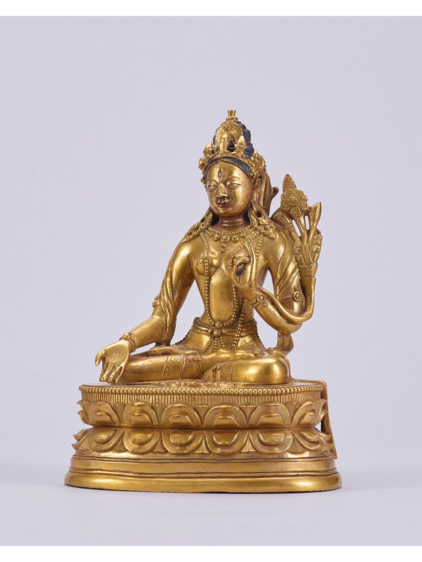A GILT-BRONZE FIGURE OF TARA, ZANABAZAR SCHOOL (1 of 1)
