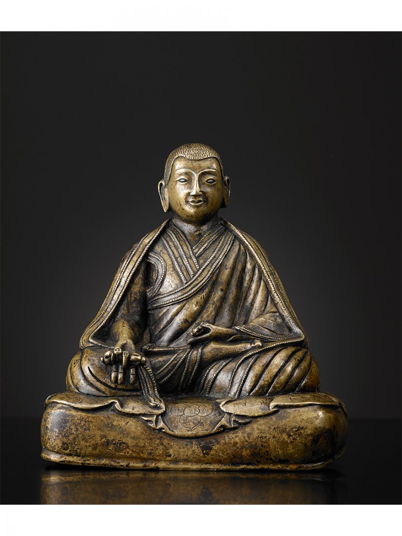 A BRONZE FIGURE OF GURU (1 of 1)