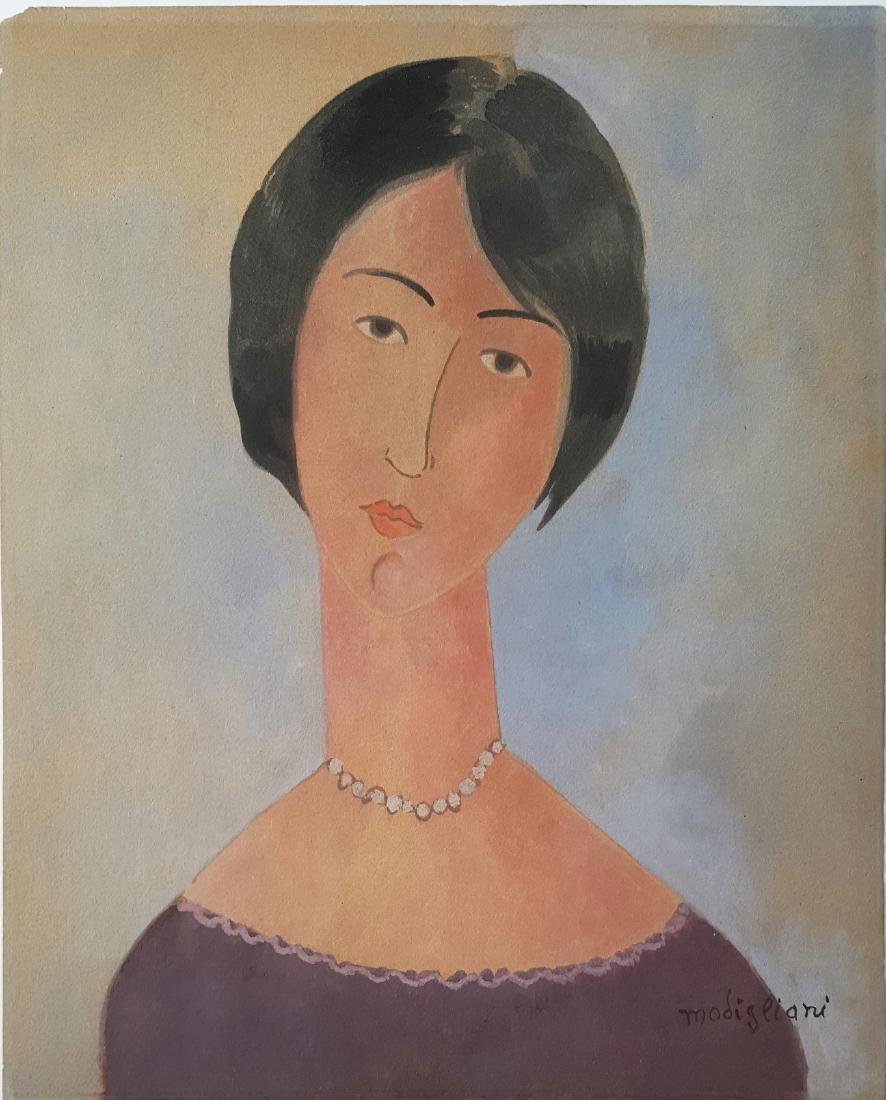 Amedeo Modigliani gouache on paper (1 of 2)