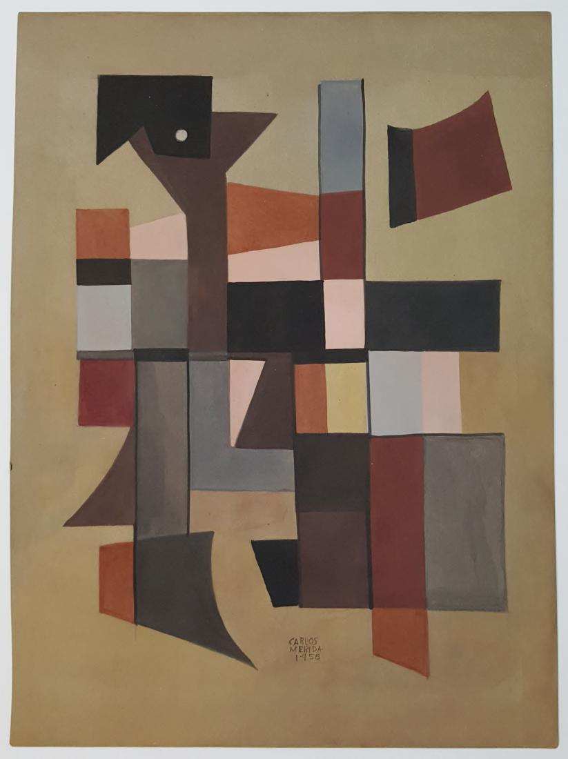 Carlos MERIDA gouache on paper (1 of 1)