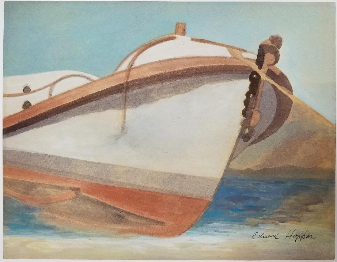 Edward Hopper watercolor on paper(Att.): (Att.)Edward Hopper watercolor on paper, 9 1/8 x 11 3/4 in. Framed. Certified by Roberto J. Cayuso