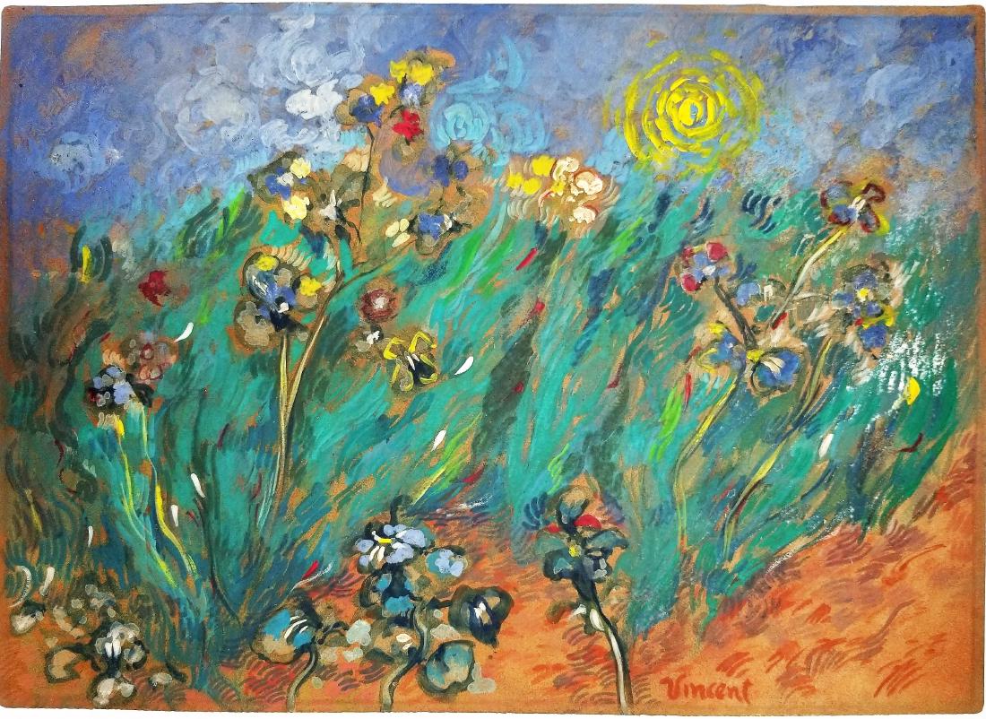 Gouache on paper signed Vincent Van Gogh (1 of 2)