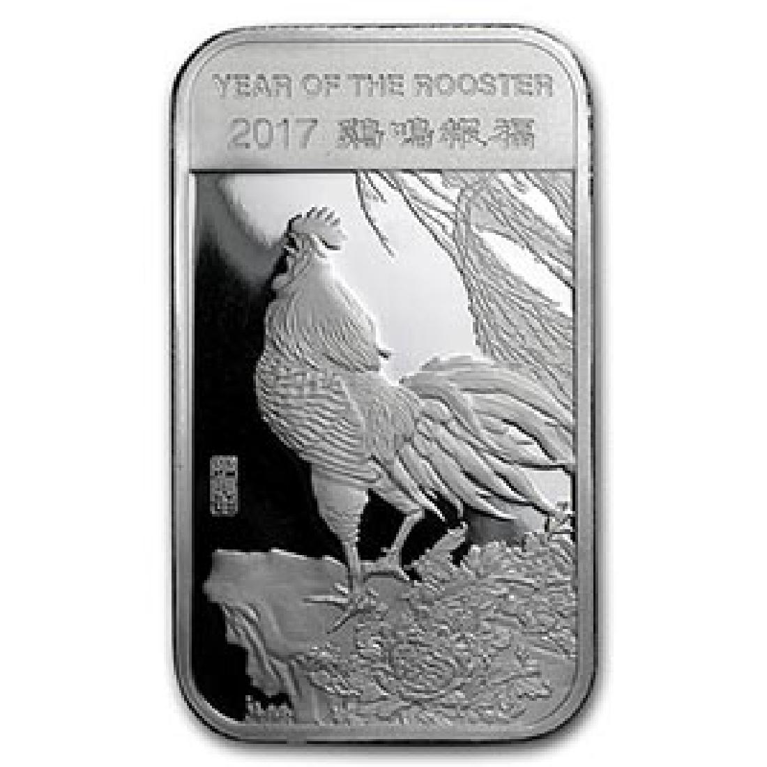 1 oz Silver Bar - (2017 Year of the Rooster): 1 oz Silver Bar - (2017 Year of the Rooster) **|**|** 1 oz Silver Bar - (2017 Year of the Rooster) #IRS74642