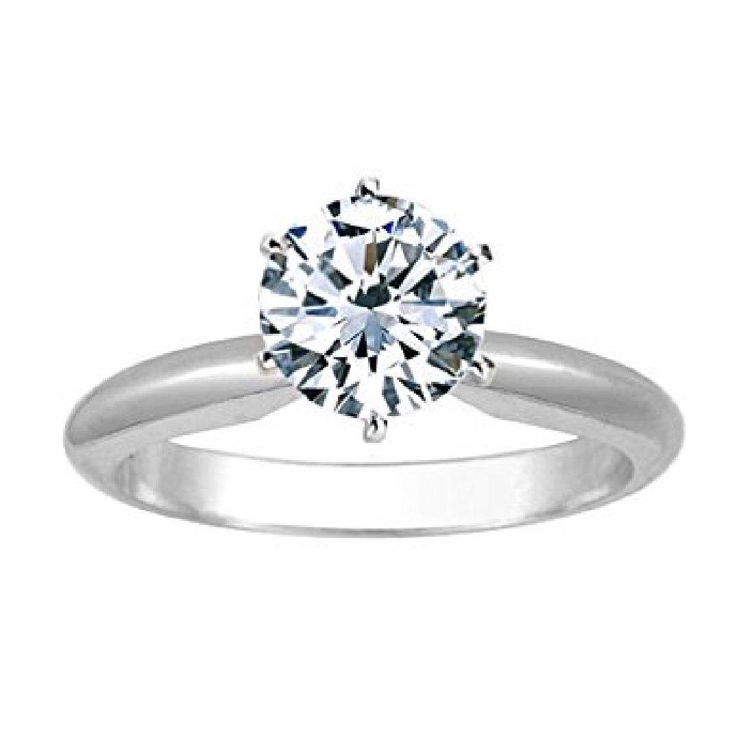 CERTIFIED 0.45 CTW ROUND DIAMOND SOLITAIRE RING 14K GOL: CERTIFIED 0.45 CTW ROUND DIAMOND SOLITAIRE RING 14K GOLD E/SI2 **|**|** CERTIFIED 0.45 CTW ROUND DIAMOND SOLITAIRE RING 14K GOLD E/SI2 #IRS88617