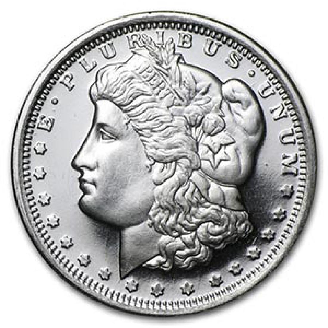 1/2 oz Silver Round - Morgan Dollar Design: 1/2 oz Silver Round - Morgan Dollar Design **|**|** 1/2 oz Silver Round - Morgan Dollar Design #IRS74486