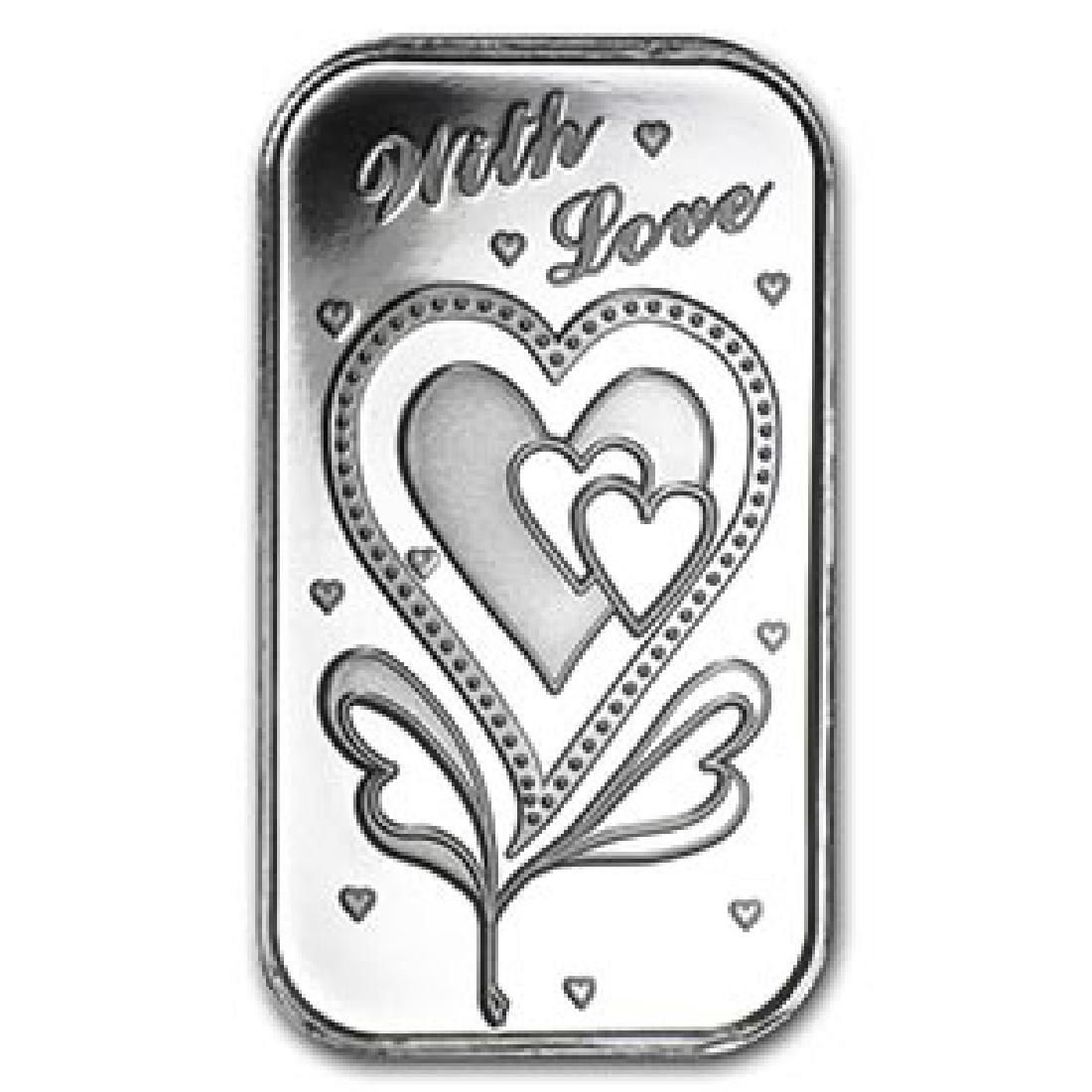 1 oz Silver Bar - With Love: 1 oz Silver Bar - With Love **|**|** 1 oz Silver Bar - With Love #IRS74748
