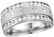 14k White Gold Mens Natural Round Diamond Grecco Christ