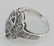 Art Deco Style Sapphire Filigree Ring w/ Diamond - Ster - 3