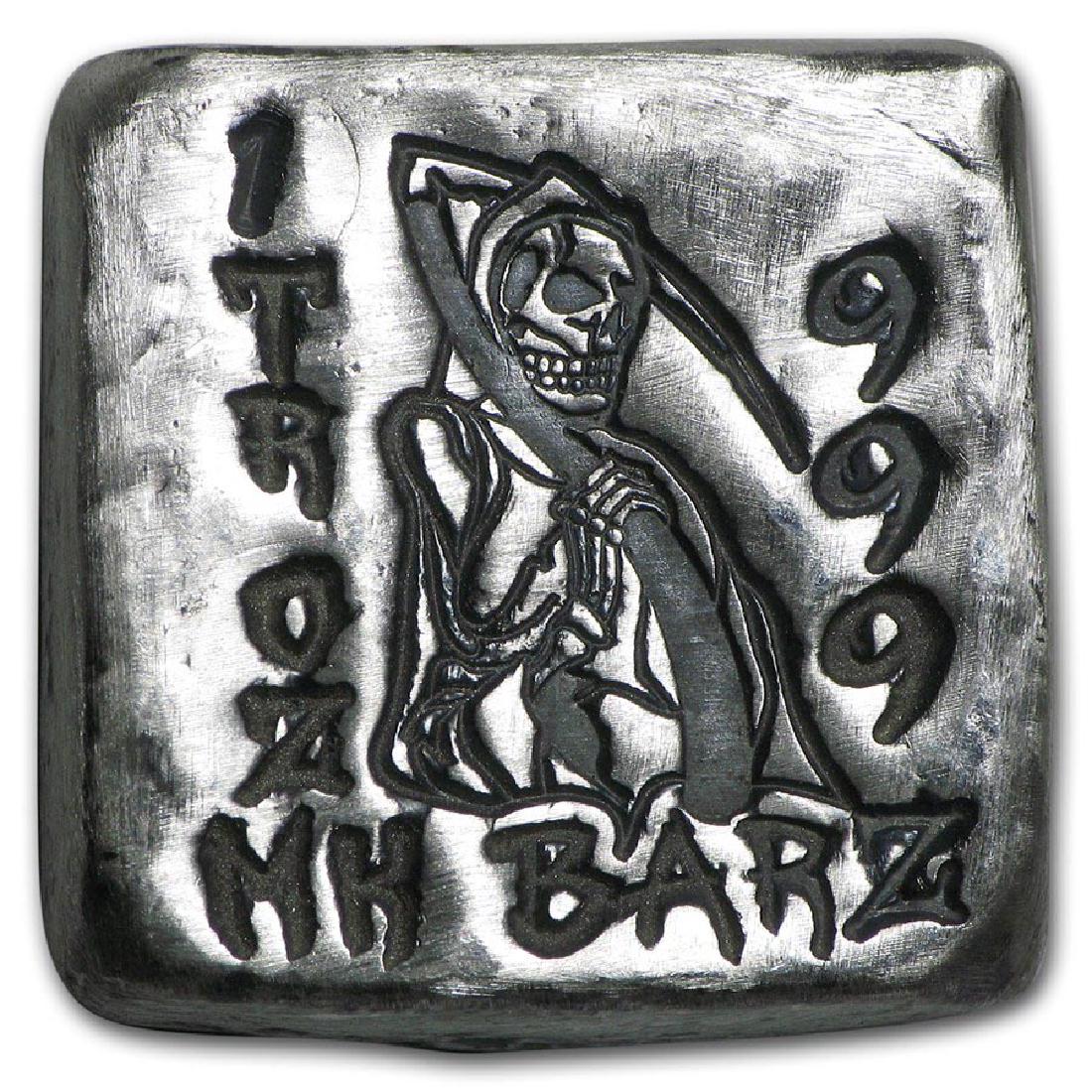 1 oz Silver Square - MK Barz (Grim Reaper, Death is Wai: 1 oz Silver Square - MK Barz (Grim Reaper, Death is Waiting) **|**|** 1 oz Silver Square - MK Barz (Grim Reaper, Death is Waiting) #IRS22503
