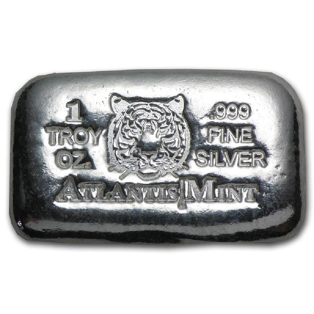 1 oz Silver Bar - Atlantis Mint (Tiger): 1 oz Silver Bar - Atlantis Mint (Tiger) **|**|** 1 oz Silver Bar - Atlantis Mint (Tiger) #IRS22586