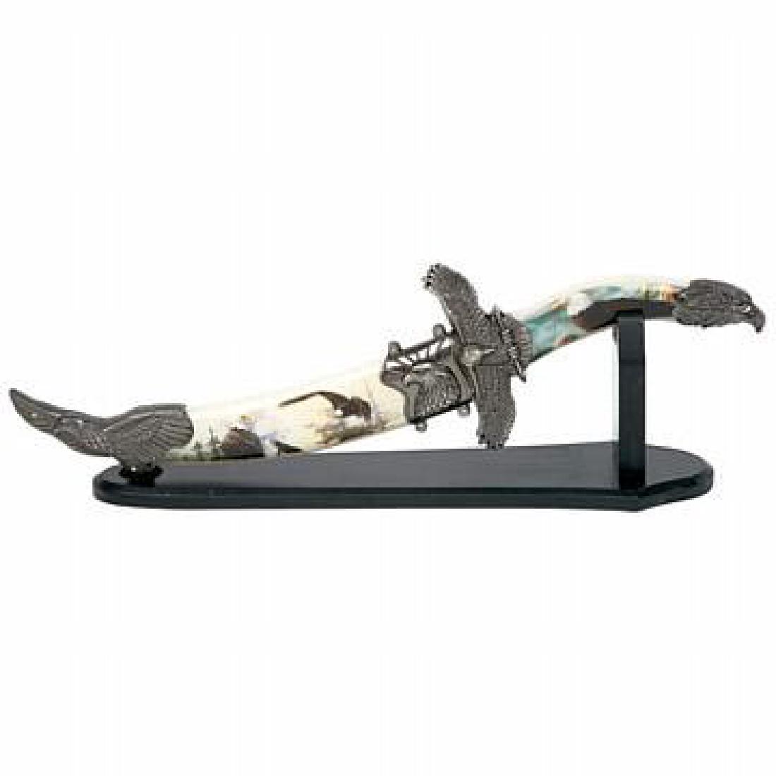 Maxam 12 in. Decorative Eagle Fixed Blade Knife with Sh: Maxam 12 in. Decorative Eagle Fixed Blade Knife with Sheath and Stand **|**|** Maxam 12 in. Decorative Eagle Fixed Blade Knife with Sheath and Stand #IRS25334