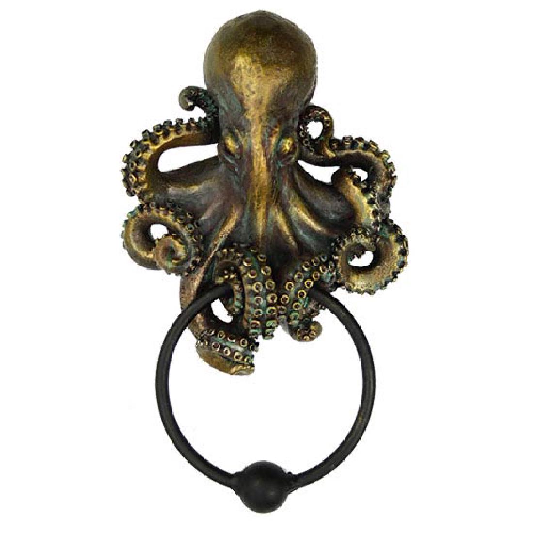 OCTOPUS DOOR KNOCKER 4 3/4" x 1 3/4" x 8 1/2": OCTOPUS DOOR KNOCKER 4 3/4" x 1 3/4" x 8 1/2" **|**|** OCTOPUS DOOR KNOCKER 4 3/4" x 1 3/4" x 8 1/2" #IRS14085