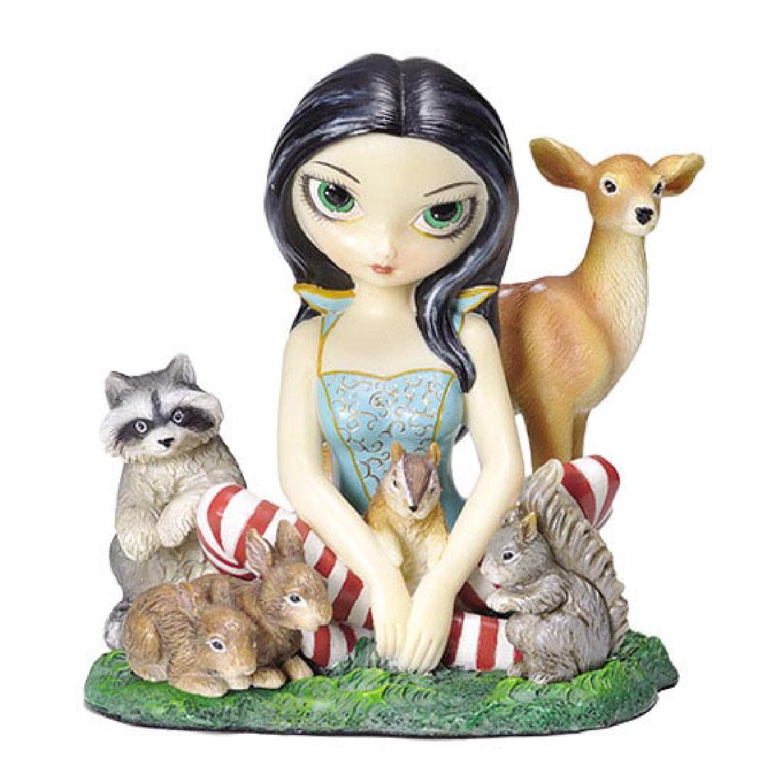 HAND PAINTED RESIN SNOW WHITE FAIRY H: 4 3/4": HAND PAINTED RESIN SNOW WHITE FAIRY H: 4 3/4" **|**|** HAND PAINTED RESIN SNOW WHITE FAIRY H: 4 3/4" #IRS14425