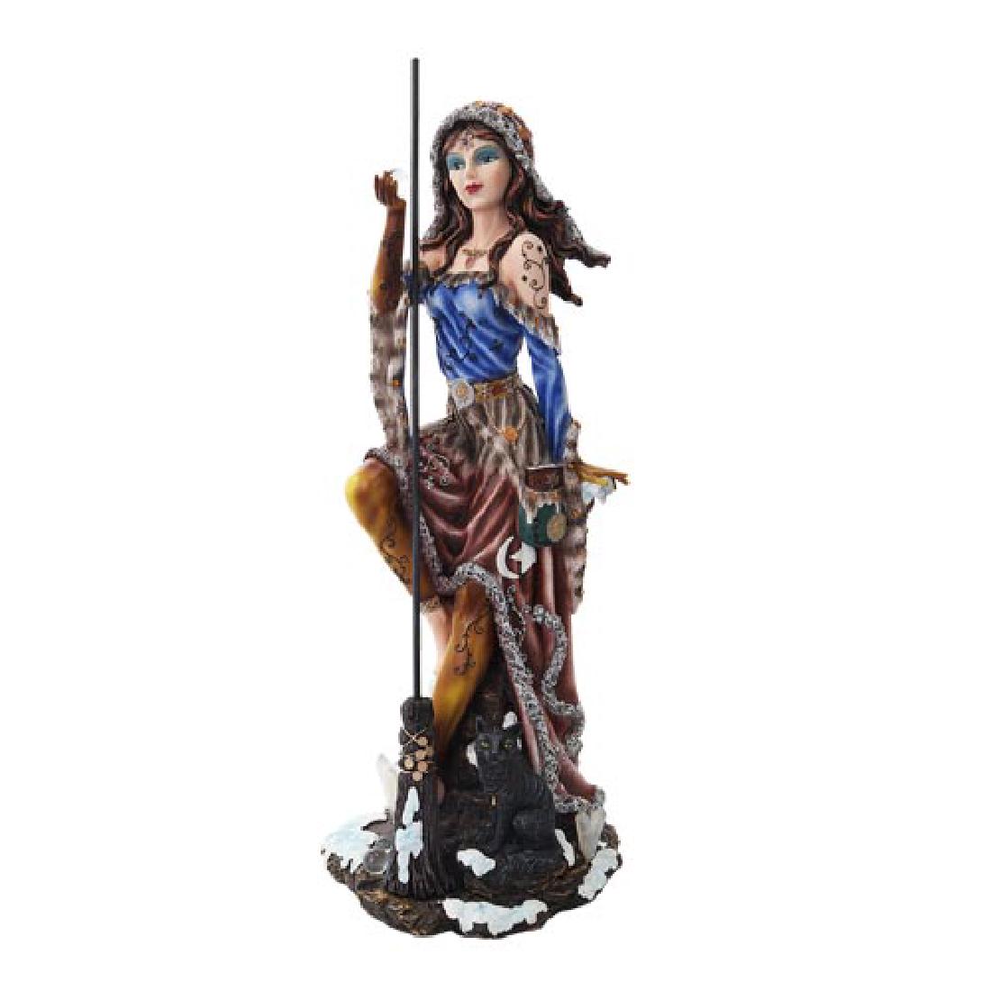 HAND PAINTED RESIN SUN & MOON WITCH 7 3/4" x 7 3/4" x 2: HAND PAINTED RESIN SUN & MOON WITCH 7 3/4" x 7 3/4" x 20" **|**|** HAND PAINTED RESIN SUN & MOON WITCH 7 3/4" x 7 3/4" x 20" #IRS14264