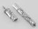 Needle Case - Floral Vine Needlecase - Sterling Silver - 2