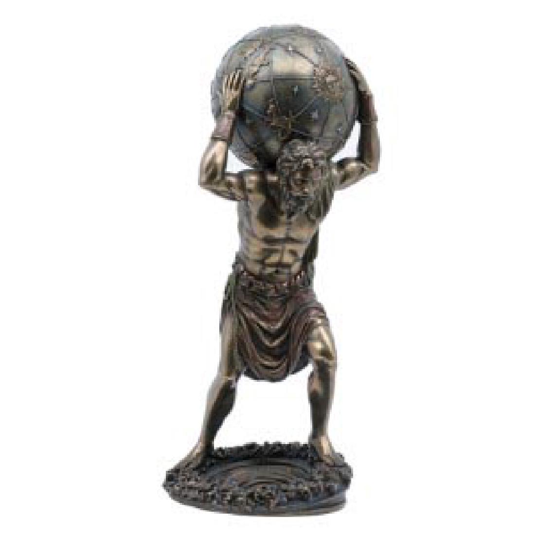 COLD CAST BRONZE ATLAS H: 11 3/4": COLD CAST BRONZE ATLAS H: 11 3/4" **|**|** COLD CAST BRONZE ATLAS H: 11 3/4" #IRS14234